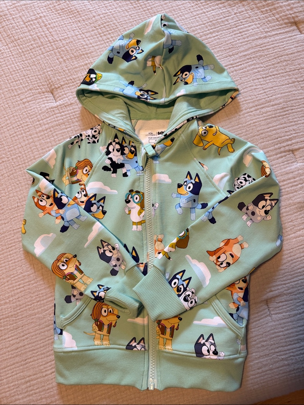 Little Sleepies Sky’s the Limit Bluey Zip Hoodie